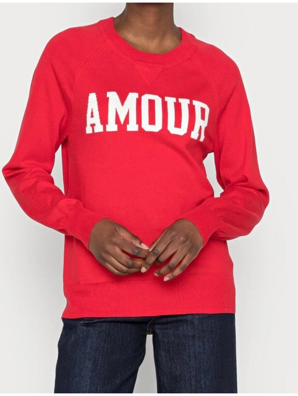 Gap Valentines Day Amour Red Sweater Women’s Size XL